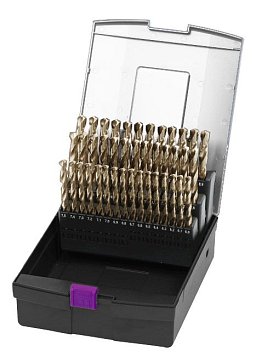 Obrázek pro produkt Vrtáky HSS-Co, sada 25 ks, 1 – 13 mm