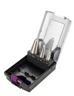 Obrázek pro produkt Vrtáky do plechu, sada 3 ks, 3 – 30,5 mm
