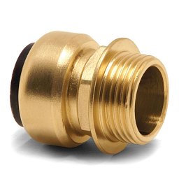Obrázek pro produkt Závitová spojka (mosaz) 3/4" AG, trubka 18 mm