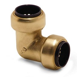 Obrázek pro produkt Úhlová spojka 90° (mosaz), trubka 28 mm