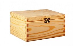 Obrázek pro produkt VÝPRODEJ - Dřevěný box 21,5x14x10 materiál borovice - bez povrchové úpravy