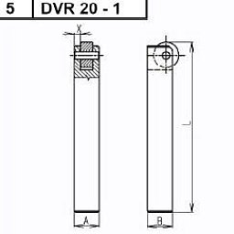 Obrázek pro produkt Držák vroubkovacích koleček 241632 DVR 20-1 typ D /231.051/
