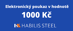 Obrázek pro produkt Elektronický poukaz Habilis-steel.cz v hodnotě 1000,-
