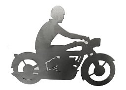 Obrázek pro produkt MetalCraft MC1491 silueta - motorka
