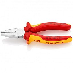 Obrázek pro produkt KNIPEX 0106160 kombinované kleště VDE HeavyDuty 160mm ( chrom )
