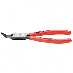 Obrázek pro produkt KNIPEX 4431J02 kleště na pojistné kroužky pro otvory 8-13 mm, zahnuté hroty 45° ( rukojeti potažené plastem )