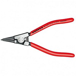 Obrázek pro produkt KNIPEX 4611G2 kleště na pojistné kroužky, pro hřídele 5-13 mm, rovné hroty ( rukojeti potažené plastem s otevírací pružinou )