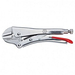 Obrázek pro produkt KNIPEX 4124225 kleště samosvorné s rovnými čelistmi 225mm ( poniklováno )