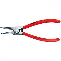 Obrázek pro produkt KNIPEX 4613A3 Kleště na pojistné kroužky, pro hřídele 40-100 mm, rovné hroty ( rukojeti potažené plastem + chrom )