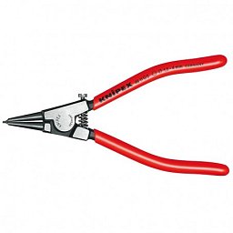 Obrázek pro produkt KNIPEX 4611G0 kleště na pojistné kroužky, pro hřídele 1,5-4 mm, rovné hroty ( rukojeti potažené plastem s otevírací pružinou )
