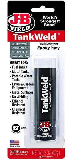Obrázek pro produkt J-B WELD 8217 epoxidový tmel pro opravy palivových nádrží TankWeld ( 57g )