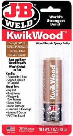 Obrázek pro produkt J-B WELD 8257 epoxidový tmel pro opravy materiálů na bázi dřeva KwikWood ( 28g )