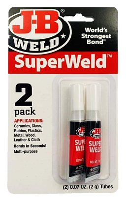 Obrázek pro produkt J-B WELD 33102 vteřinové lepidlo ve dvou tubách SuperWeld 2-Pack ( 2x2g )
