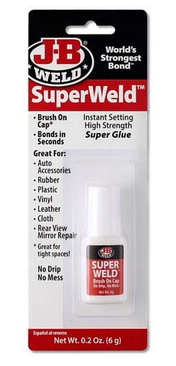 Obrázek pro produkt J-B WELD 33106 vteřinové lepidlo s nanášecím kartáčkem SuperWeld Brush-On ( 6g )