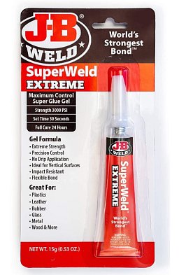 Obrázek pro produkt J-B WELD 33400 vtěřinové gelové lepidlo nárazuvzdorné SuperWeld Extreme ( 15g )