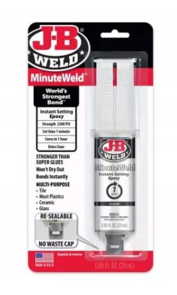 Obrázek pro produkt J-B WELD 50101 nejrychlejší čiré epoxidové lepidlo MinuteWeld ( 25ml )