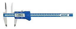 Obrázek pro produkt ACCUD 107-006-11 digitální posuvné měřítko s dlouhými horními čelistmi / 0-150mm/0-6" / 0.01mm/0.0005"