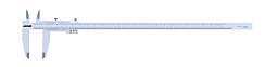 Obrázek pro produkt ACCUD 120-024-51 analogové posuvné měřítko 600mm/24" ( délka měřících ramen 100mm ) SOLID TYPE ( 0.05mm/1/128" )
