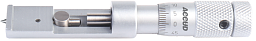 Obrázek pro produkt ACCUD 348-001-01 třmenový mikrometr na měření švů ocelových konzerv 0-13mm (0.01mm)