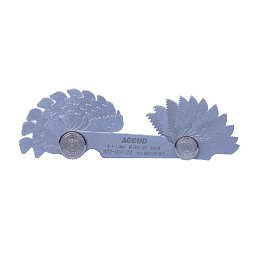 Obrázek pro produkt ACCUD 924-062-28 závitové měrky, WHITWORTH 55° ( 4-62mm ) 28ks