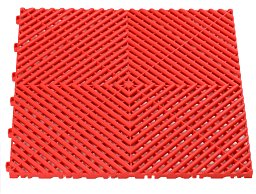 Obrázek pro produkt Plastová podlahová dlaždice - rohož 40x40cm ( RED )