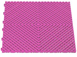 Obrázek pro produkt Plastová podlahová dlaždice - rohož 40x40cm ( PINK )