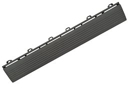 Obrázek pro produkt Plastový nájezd k dlaždicím PROFI - dark grey ( F - 38 x 5,9 x 1,8 cm )