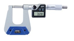 Obrázek pro produkt ACCUD 350-001-24 digitální mikrometr na plech 0-25mm/0-1" h150mm IP65 (0.001mm/0.00005)