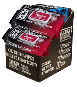 Obrázek pro produkt Box 6 balení - Profi čisticí ubrousky ULTRAGRIME POWER SCRUB 80ks XXL