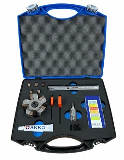 Obrázek pro produkt HS-BOX sada XNMX pro frézování do rohu pr. 63 + 20 + 21mm s osazením VBD