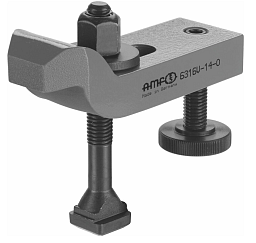 Obrázek pro produkt Upínací rameno s klikou, s nastavitelným opěrným šroubem, kompletní, 370720, AMF 71332 - 20mm