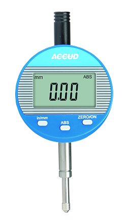 Obrázek pro produkt AKCE - ACCUD 212-010-13 digitální úchylkoměr, s náhradní plochou zadní stranou / 12.7mm/0.5" / 0.01mm/0.0005”