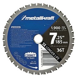 Obrázek pro produkt Pilový kotouč na ocel Ø 185 x 1,8/1,4 x 22 mm Z36
