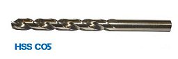 Obrázek pro produkt Vrták s válcovou stopkou, vysoce výkonný - střední řada HSSCo, 2907, 0,6 mm