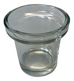 Obrázek pro produkt MetalCraft MC1414 skleněný držák na svíčku - čiré sklo
