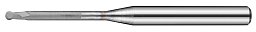 Obrázek pro produkt TK stopková fréza kopírovací s dlouhým krkem pro obrábění grafitu SGBS01012, R0,5 / 1x1,5x12mm L50
