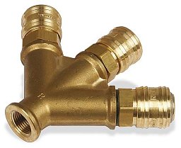 Obrázek pro produkt Rozdělovač, 3× rychlospojka, 3/8"