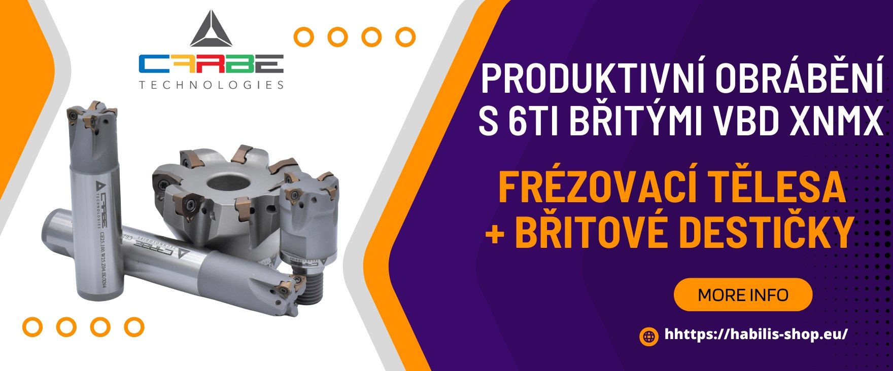 CARBE Technologies – frézovací tělesa a břitové destičky XNMX pro produktivní obrábění
